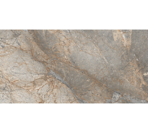 Spark Керамогранит коричневый 60х120 лаппатированный шайн