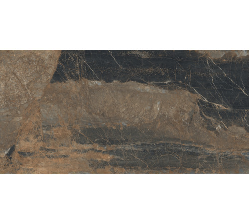 Lunar Marron Керамогранит коричневый 80х160 матовый+гл.чернила