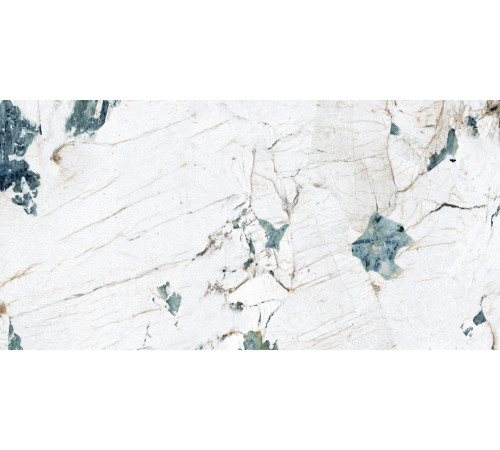 Crackstone Aqua Керамогранит бирюзовый 60х120 лаппатированный шайн