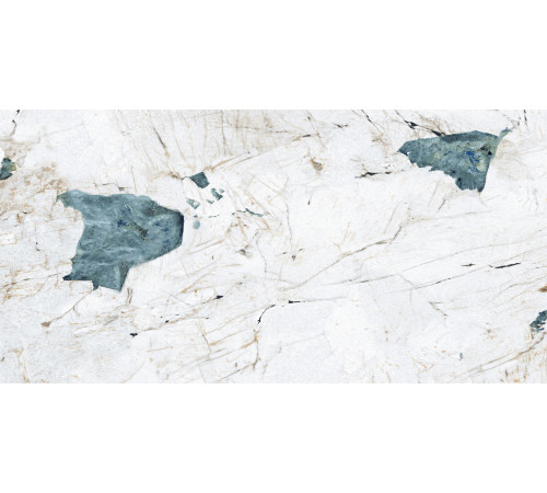 Crackstone Aqua Керамогранит бирюзовый 60х120 лаппатированный шайн