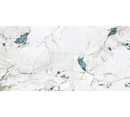 Crackstone Aqua Керамогранит бирюзовый 60х120 лаппатированный шайн