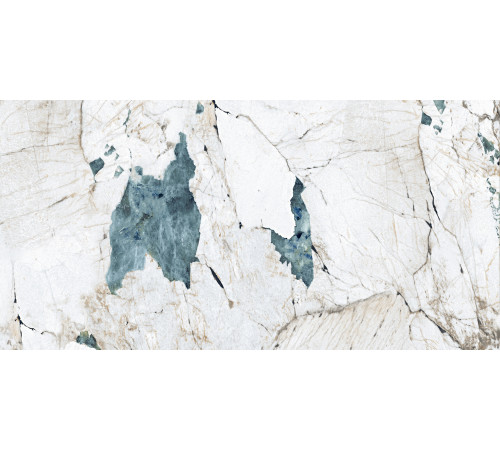 Crackstone Aqua Керамогранит бирюзовый 60х120 лаппатированный шайн