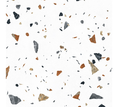 Terazzo Bianco Керамогранит цветной 60х60 матовый карвинг