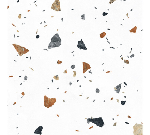 Terazzo Bianco Керамогранит цветной 60х60 матовый карвинг