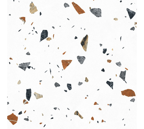 Terazzo Bianco Керамогранит цветной 60х60 матовый карвинг