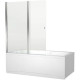 Шторка на ванну Aquanet Alfa 4 NF6222-pivot , прозрачное стекло