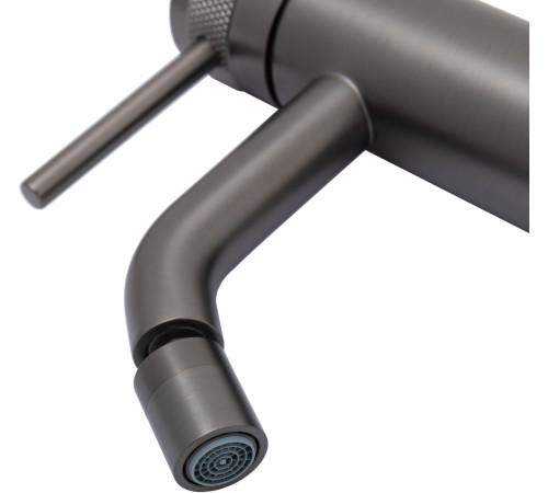 Смеситель для биде Allen Brau Priority 5.31A04-MG (с донным клапаном) графит браш