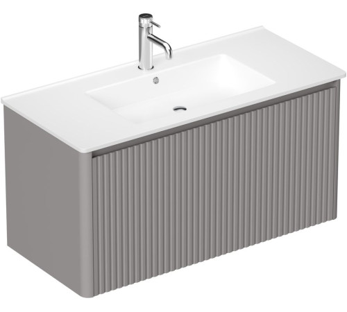 Тумба под раковину Allen Brau Gravity 100 1.370018.PGM платина матовый