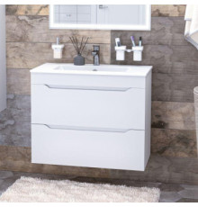 Тумба под раковину Aquanet Практика 80 белый матовый