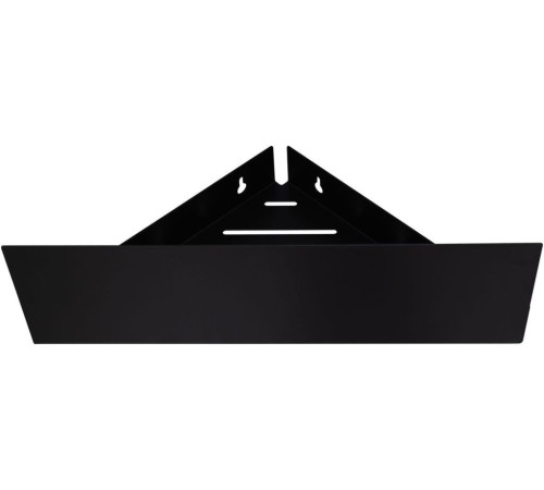 Полка Aquanet Магнум Н 28x28 черная матовая, угловая