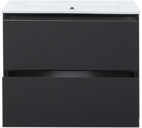 Тумба под раковину Aquanet Милан 80 черный глянец