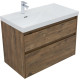 Тумба под раковину Aquanet Nova Lite 2.0 90 дуб рустикальный, левая