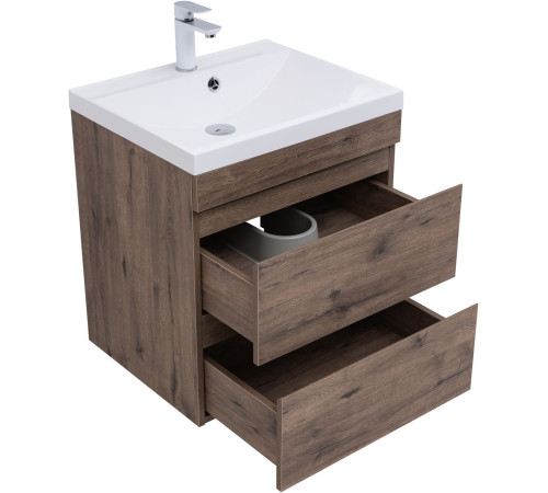 Тумба под раковину Aquanet Нота New 60 дуб веллингтон табак