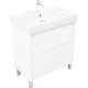 Тумба под раковину Aquanet Nova Lite 2.0 75 напольная, белый глянец