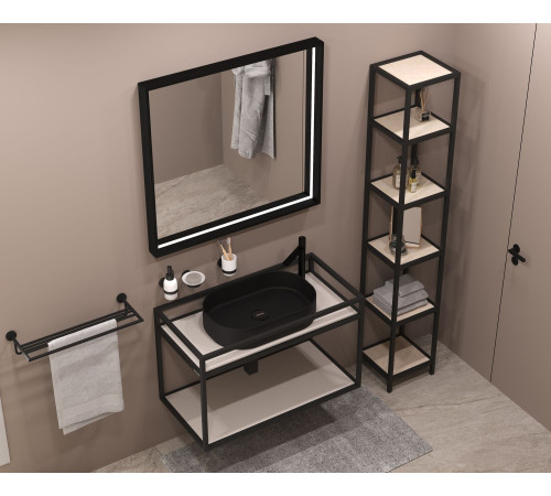 Зеркало Allen Brau Liberty 70 1.330013.BB черный браш