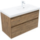 Тумба под раковину Aquanet Nova Lite 2.0 100 дуб рустикальный, правая
