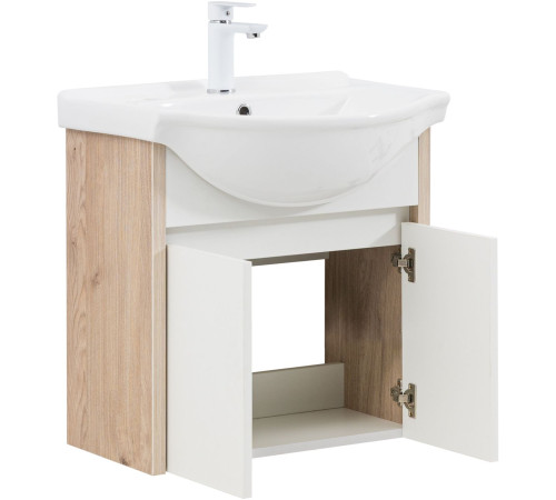 Тумба под раковину Aquanet Сидней 60 дуб кантри/белый