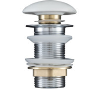 Донный клапан Aquanet белый матовый, без перелива