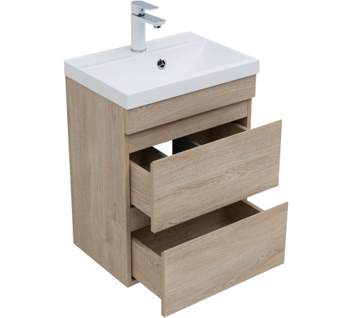Тумба под раковину Aquanet Нота New 50 дуб светлый
