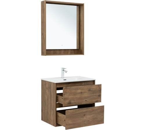 Тумба под раковину Aquanet Милан 70 дуб рустикальный