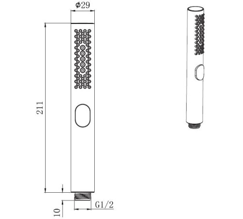 Душевая лейка Allen Brau Priority 5.31A20-GB золото