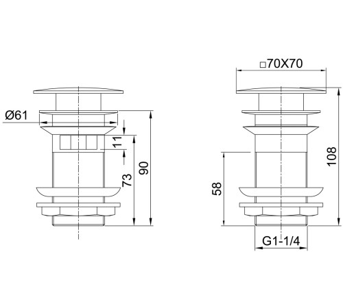 Донный клапан Allen Brau Infinity 5.21026-00 хром