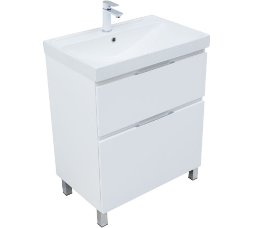 Тумба под раковину Aquanet Алвита New 70 напольная, белый матовый