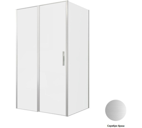 Душевой уголок Allen Brau Priority 120x90 3.31032.BA + 3.31044.BA серебро браш