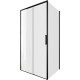 Душевой уголок Aquanet Pleasure Evo 100x80 AE65-100x80-BT профиль черный, прозрачное стекло