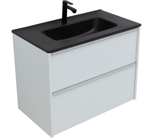 Тумба под раковину Aquanet Вита 80 белый матовый