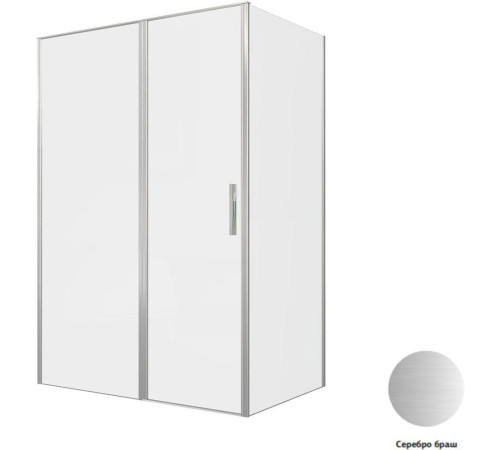 Душевой уголок Allen Brau Priority 140x90 3.31035.BA + 3.31044.BA серебро браш