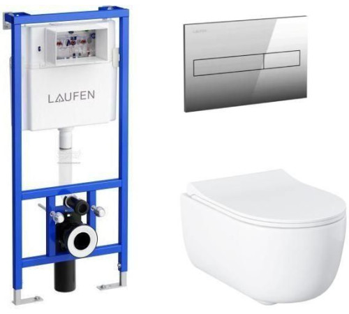 Унитаз с инсталляцией Allen Brau Priority 4.31002.20/8.9466.0.000.000.1 белый глянец