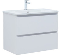 Тумба под раковину Aquanet Эмбер 80 белый матовый