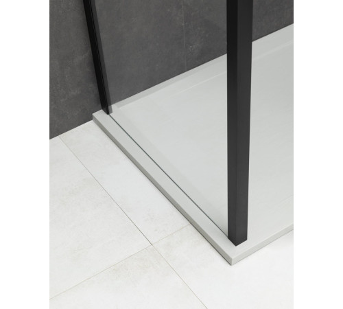 Душевой уголок Allen Brau Priority 140x90 3.31036.BBA + 3.31045.BBA черный браш