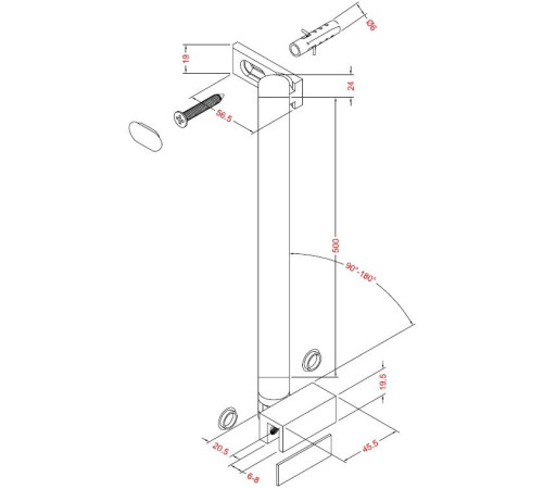 Держатель стекла Allen Brau Priority 3.31101.00 хром