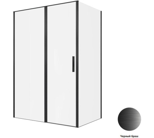 Душевой уголок Allen Brau Priority 140x90 3.31036.BBA + 3.31045.BBA черный браш