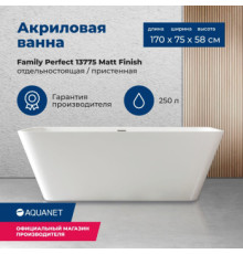 Акриловая ванна Aquanet Family Perfect 170x75 13775-MW
