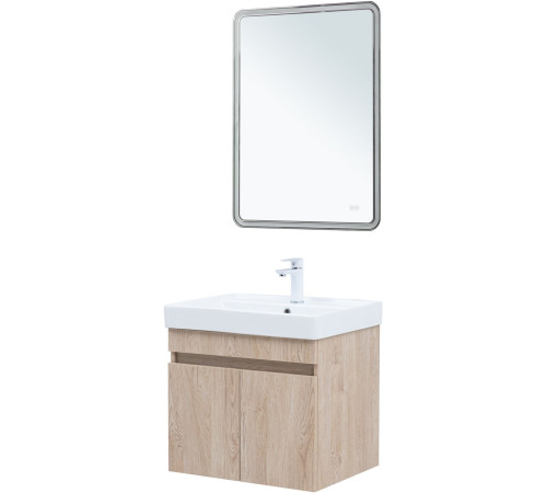 Тумба под раковину Aquanet Оптима 60 дуб светлый