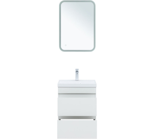 Тумба под раковину Aquanet Нота New 50 белый глянец