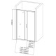 Душевая дверь Aquanet SD-1400A 140, прозрачное стекло