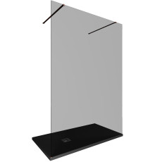 Душевая перегородка Allen Brau Infinity 2 140 3.21054.60.T медь браш