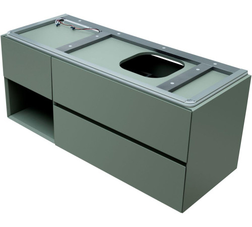 Тумба под раковину Allen Brau Infinity 120 1.21007.CGM R олива матовый