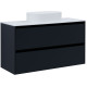 Тумба под раковину Allen Brau Activity 120 1.34007.AM антрацит матовый/черный браш