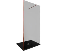 Душевая перегородка Allen Brau Infinity 1 100 3.21018.60.T медь браш