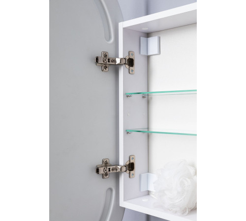 Зеркальный шкаф Aquanet Монте 50 белый, с LED подсветкой