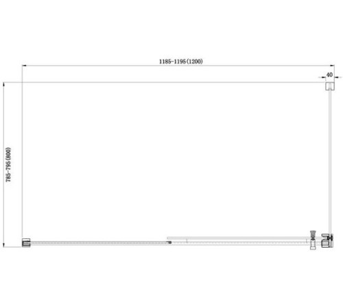 Душевой уголок Aquanet Delta NPE1131 120x80, прозрачное стекло