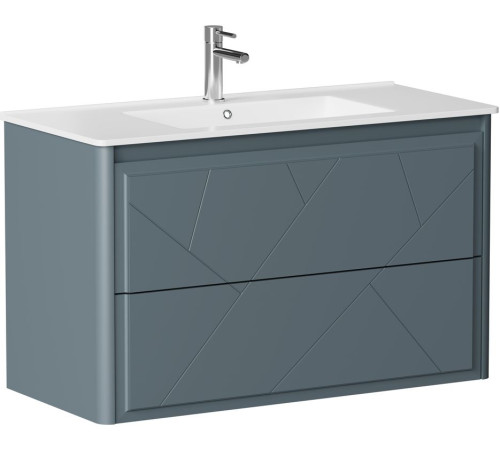 Тумба под раковину Allen Brau Paris 100 1.360002.BGM синий матовый