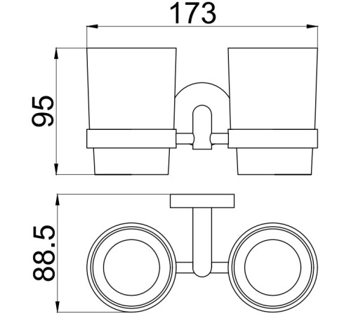 Стакан Allen Brau Priority 6.31003-31 белый/черный матовый