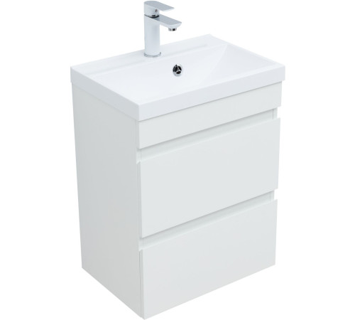 Тумба под раковину Aquanet Нота New 50 белый глянец