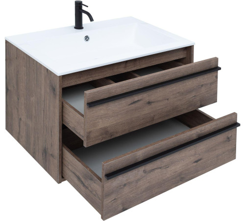 Тумба под раковину Aquanet Lino 80 Дуб Веллингтон